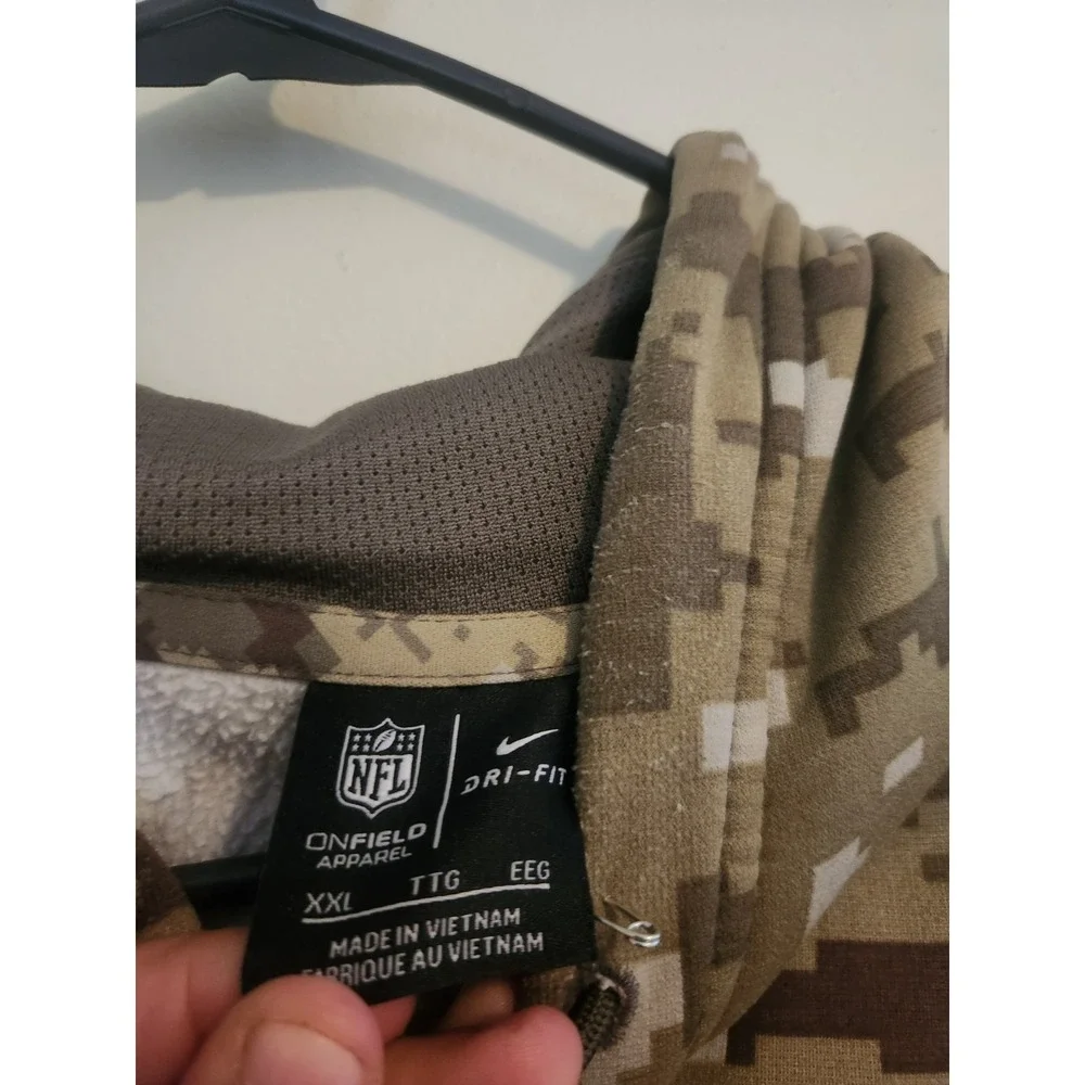 Nike Salute To Service DriFit Camo TN Titans Hoodie XXL On Field Apparel NFL